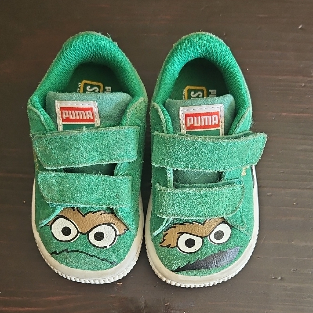 Puma Green Kids Shoes Oscar From Sesame Street